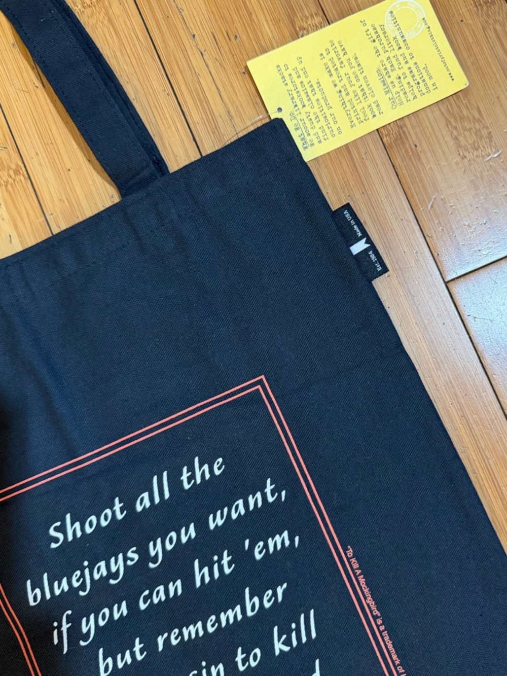NWT Out Of Print To Kill a Mockingbird Tote Bag OS - Picture 8 of 10